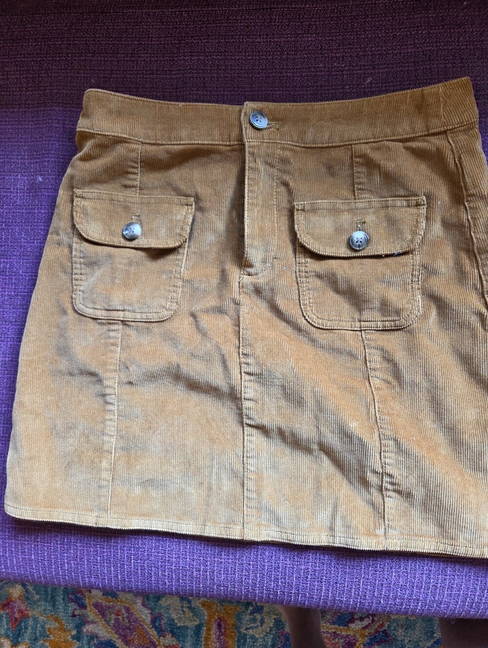 J Crew Mini Skirt Corduroy Size 2